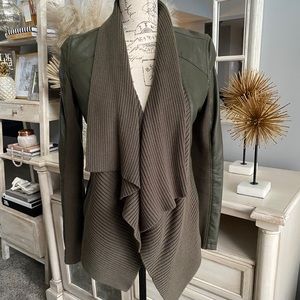 Blank NYC olive leather jacket